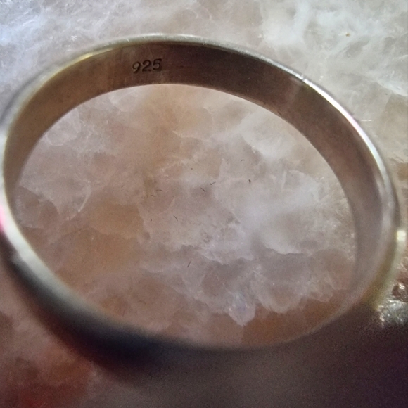 Ammonite Fossil Sterling Silver Ring - Picture 5 of 7